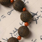 Old Hui'an agarwood old material second sinking dzi bead bracelet